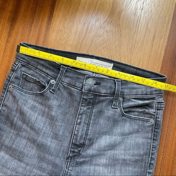 GAP Sz 26 Super High-Rise True Skinny Jeans, Gray - Picture 3 of 11